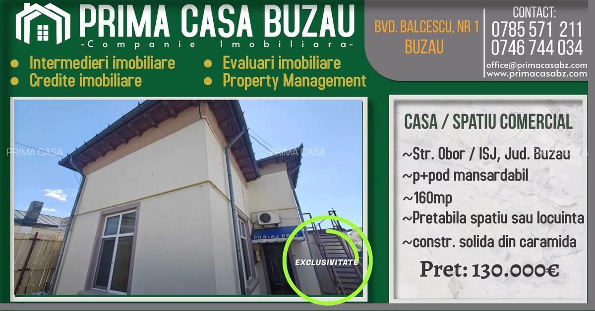 Casa Spatiu Comercial Zona Isj Buzau Mp Pret Comision