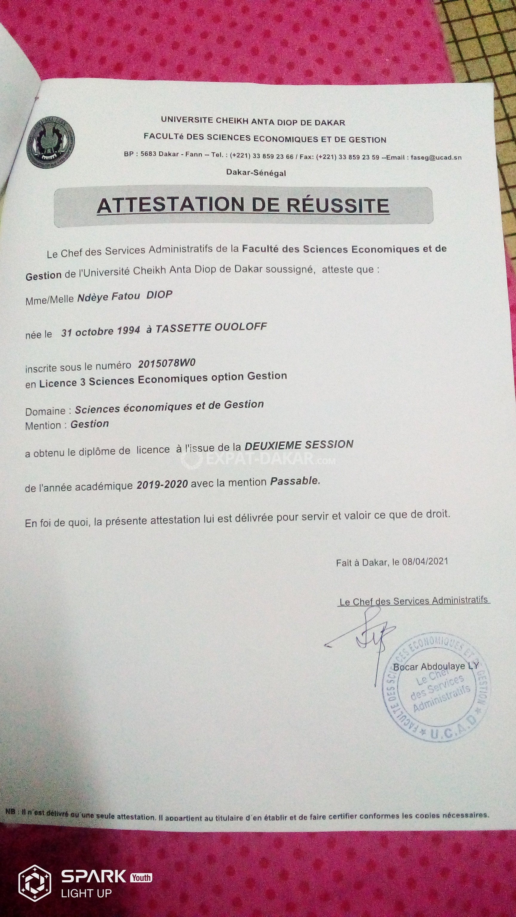 Demande de stage  GueuleTapée, Fass, Colobane  ExpatDakar