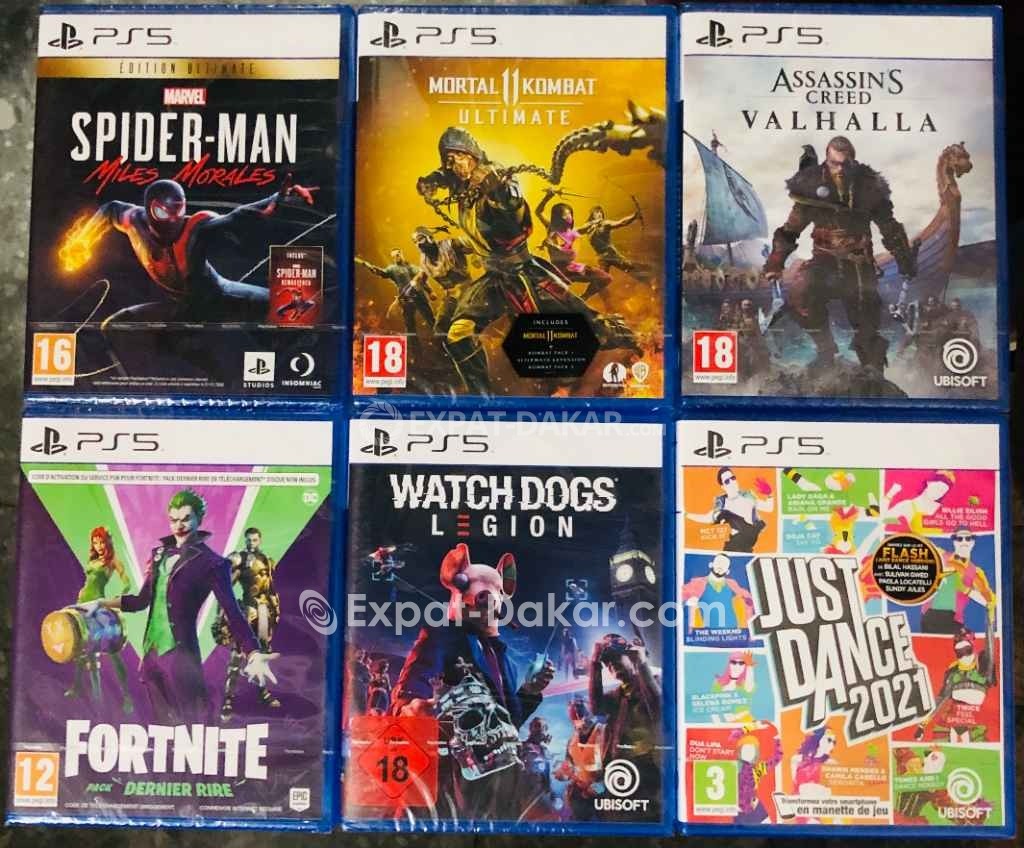 Jeux PS5 Neuf Scellés Plateau ExpatDakar