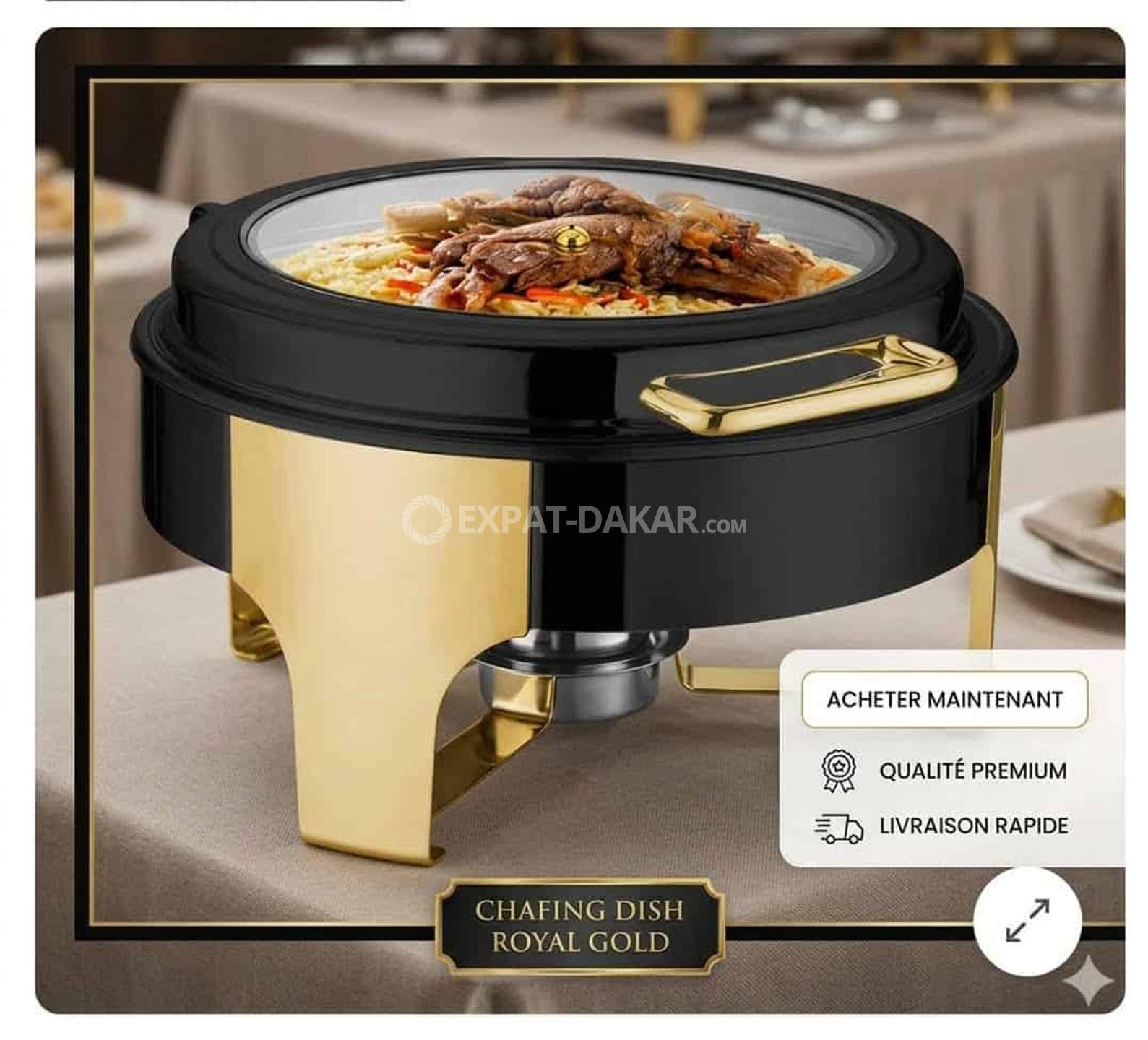 CHAFING DISH ROYAL GOLD - Plateau | Expat-Dakar