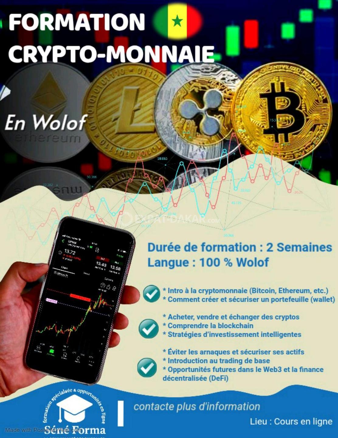 Formation Crypto Monnaie en wolof - Hlm | Expat-Dakar