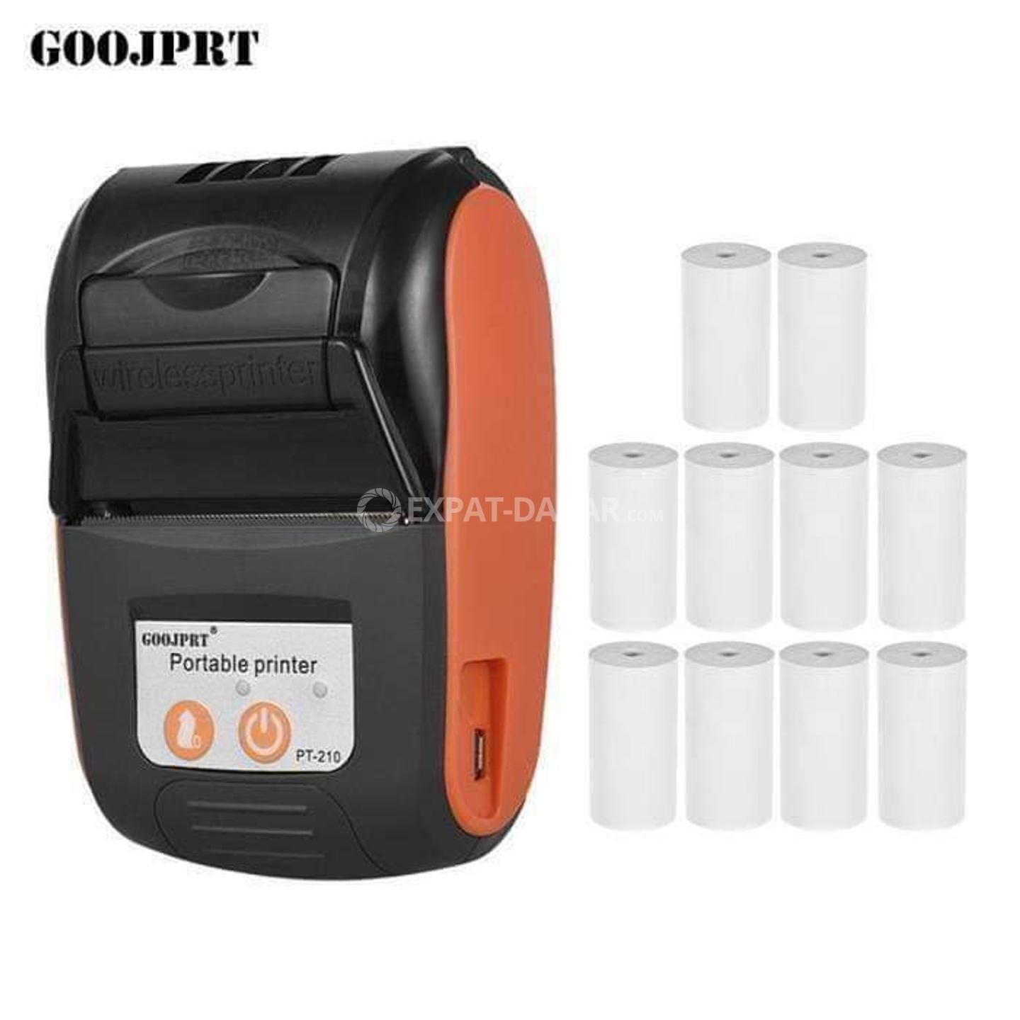 Imprimante thermique 58mm Bluetooth+ 10 rouleaux - Golf