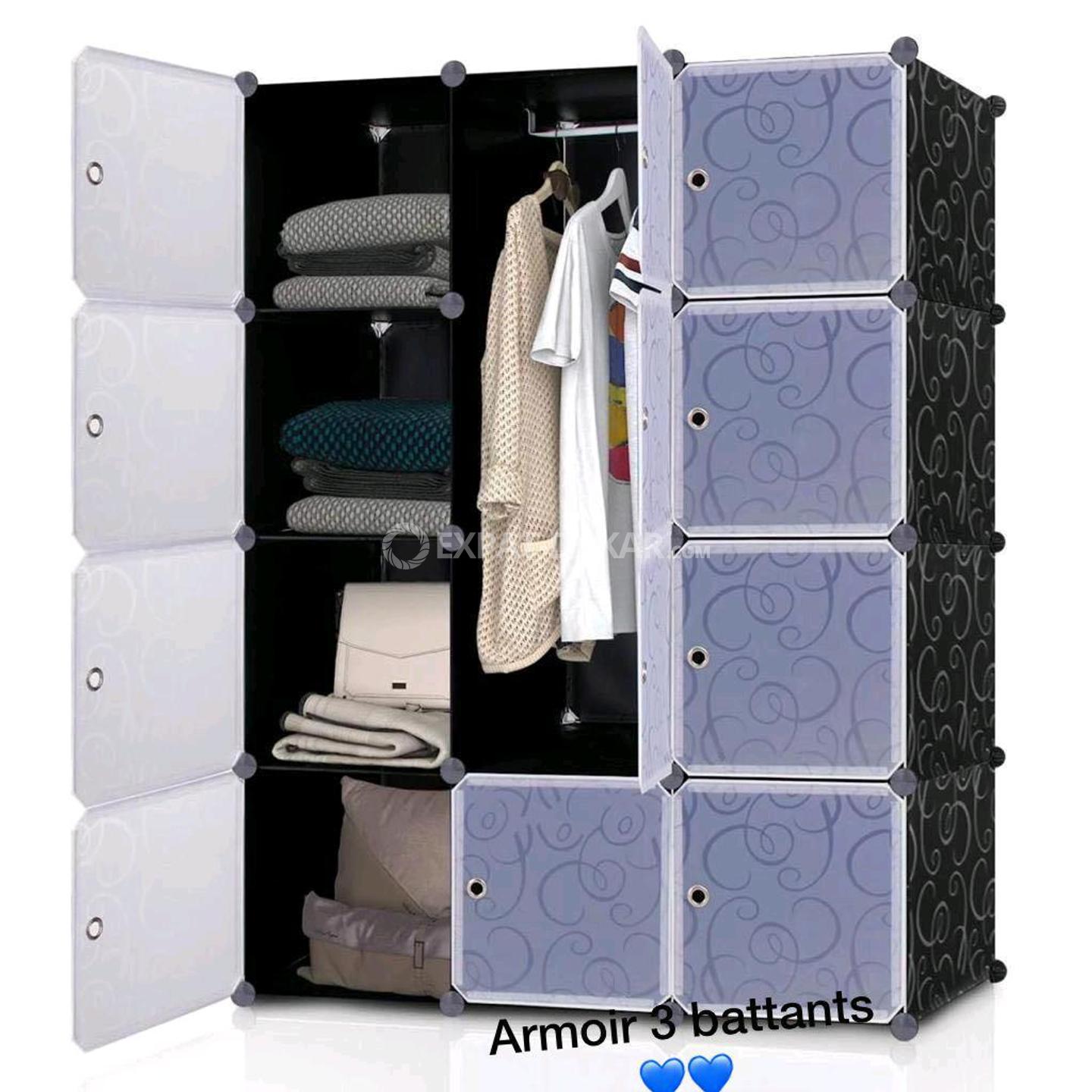 Armoire en plastique 3 battants GrandYoff ExpatDakar