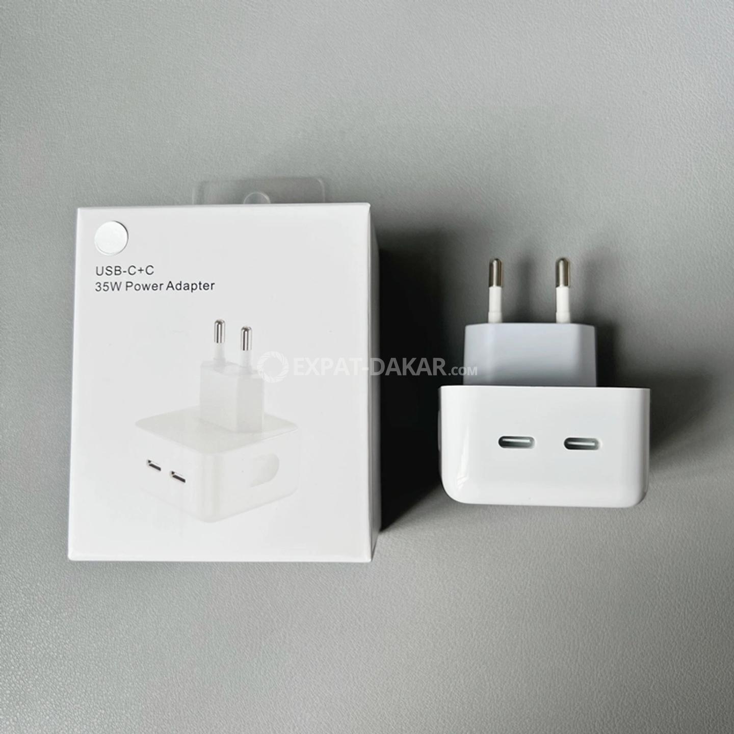 Adaptateur secteur double port USB-C 35 W - Apple (FR)