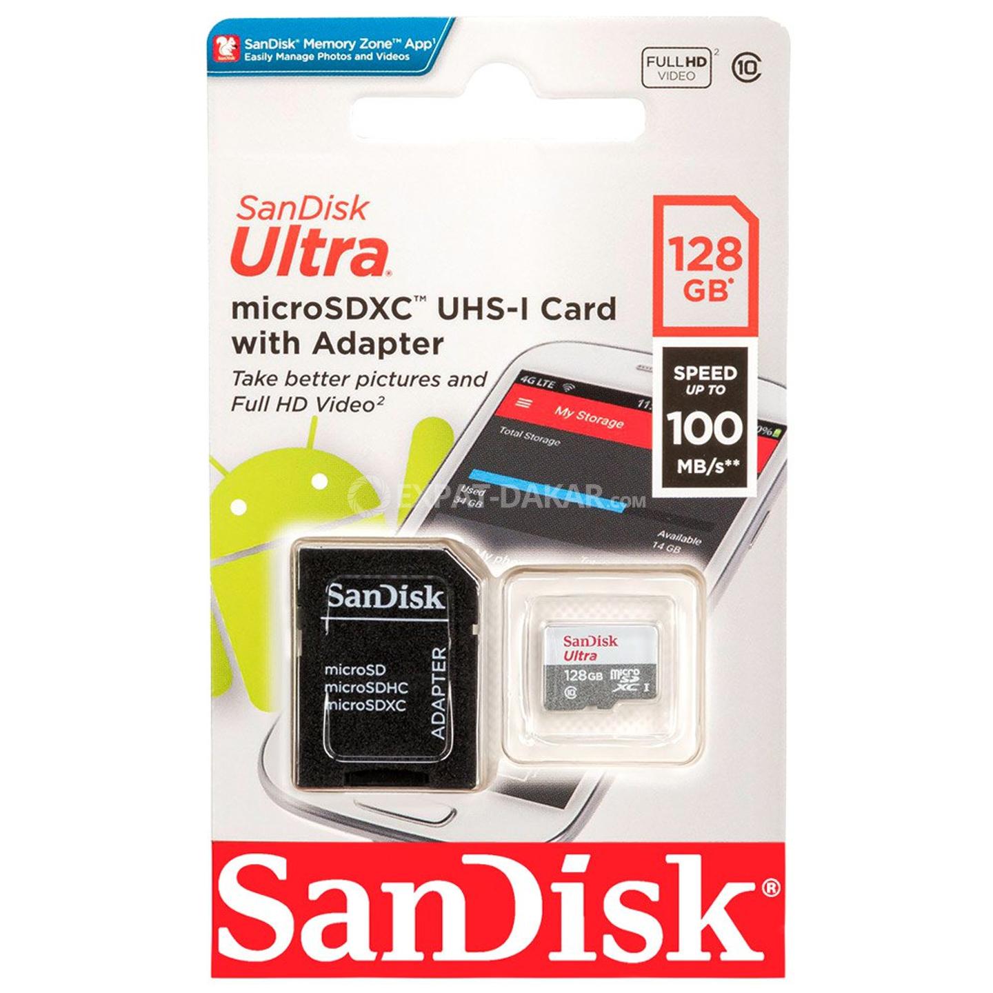 Carte mémoire micro SD Sandisk Carte mémoire microSDXC pour