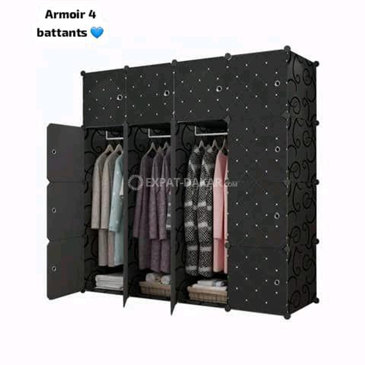 Armoire 4 battant en cube plastique très solide Pikine ExpatDakar