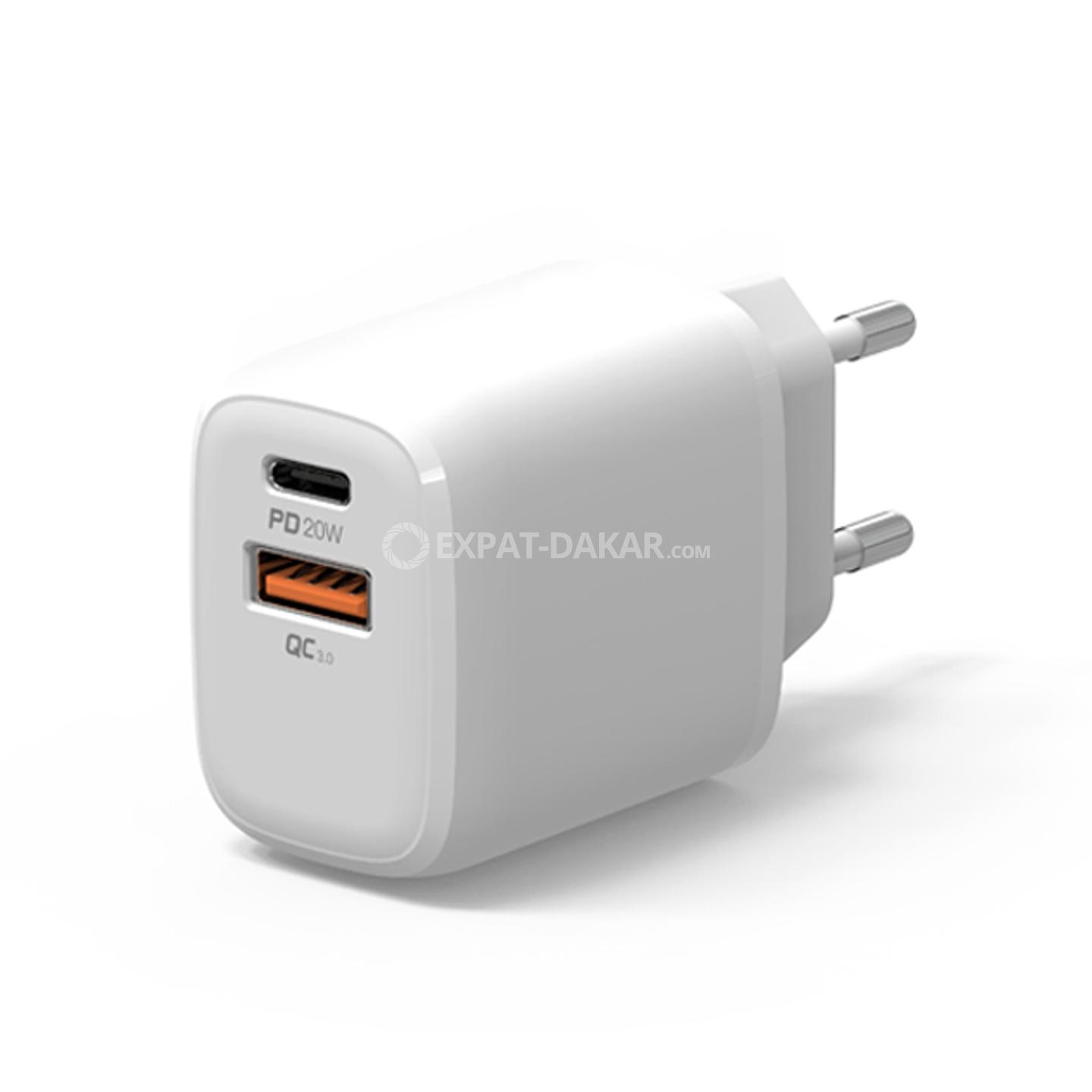 TD® Chargeur secteur usb iphone prise multi charge rapide double 4