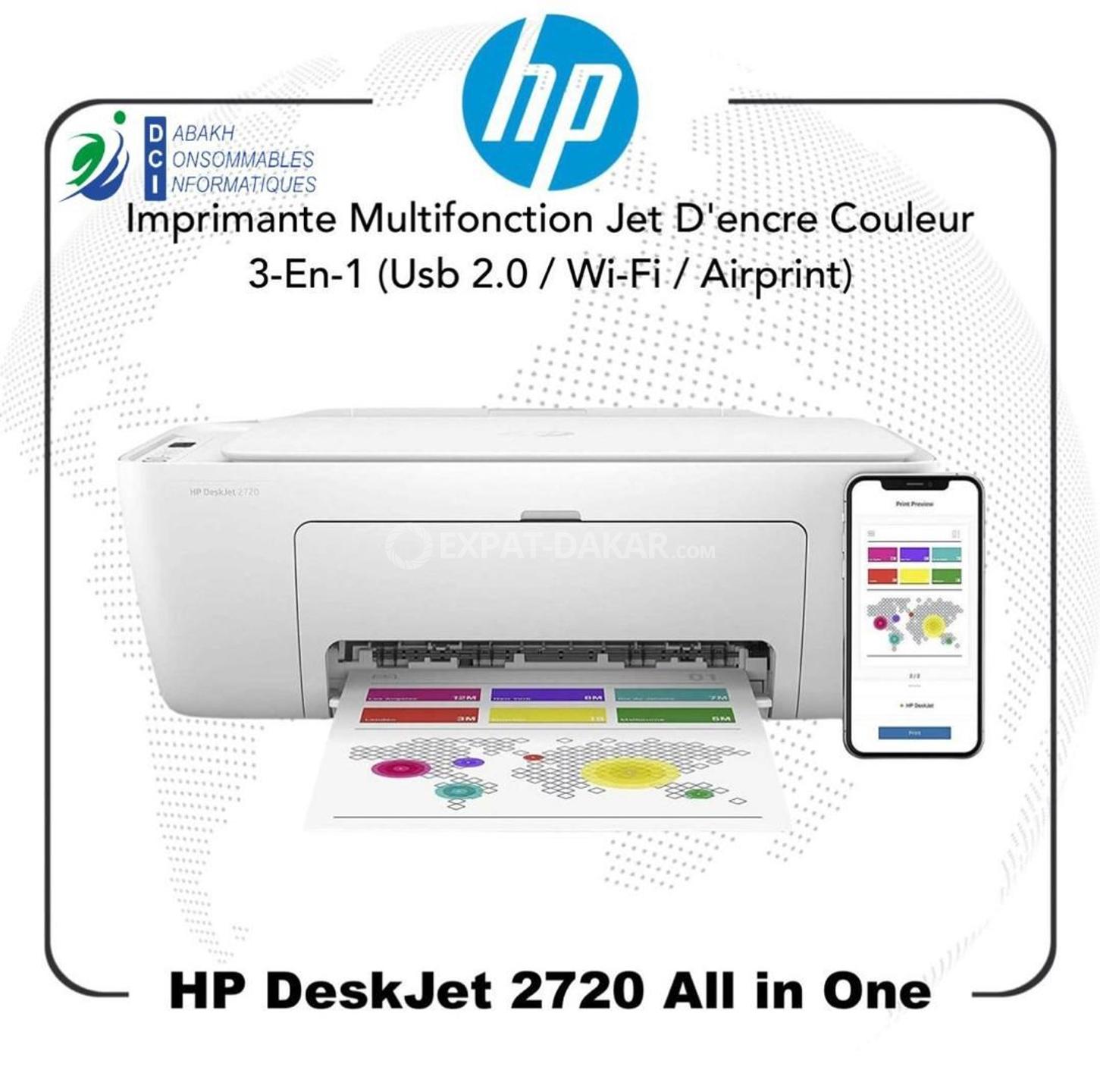 HP DeskJet 4120 Imprimante Multifonction jet d'encre couleur 3-en-1 (USB  2.0 / Wi-Fi – Dabakh Informatique