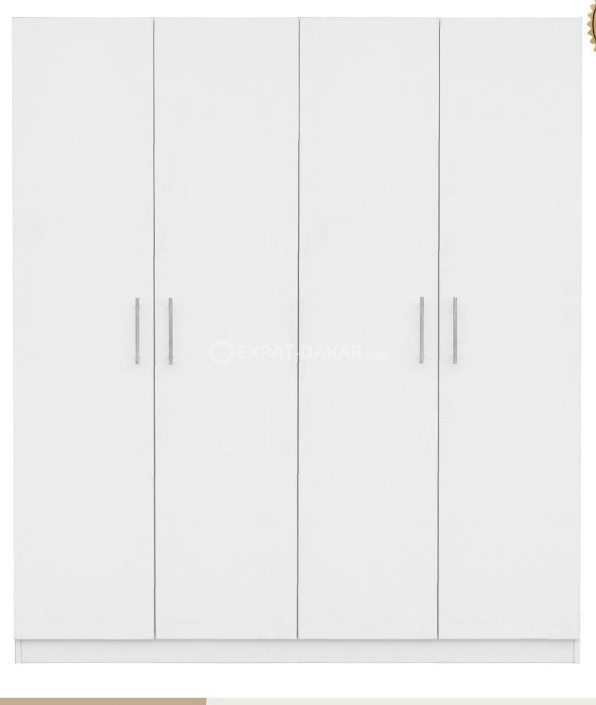 Armoire blanche 4 battants importée Cité keur ExpatDakar