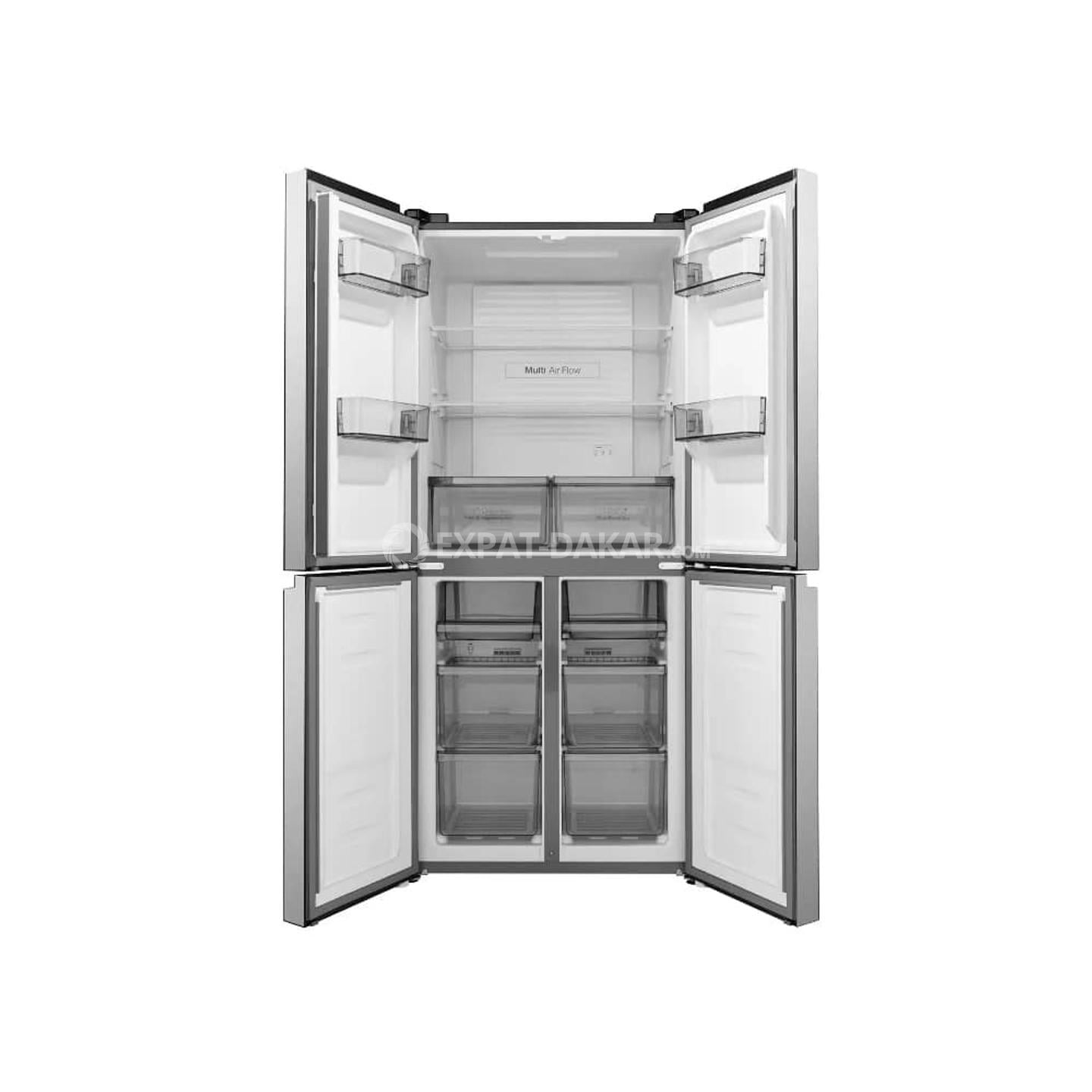 REFRIGERATEUR 431L HISENSE SIDE BY SIDE 4PORTES INVERTER