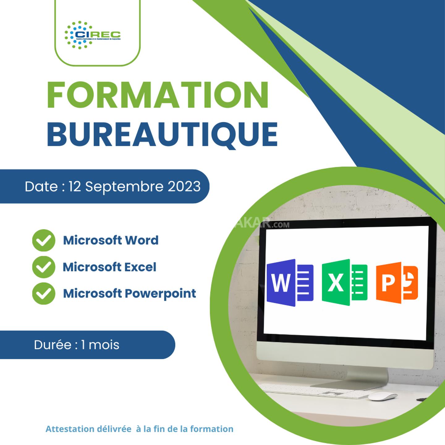 Excel, Word, PowerpointMaitriser les logiciels Microsoft bureautiques  clés !