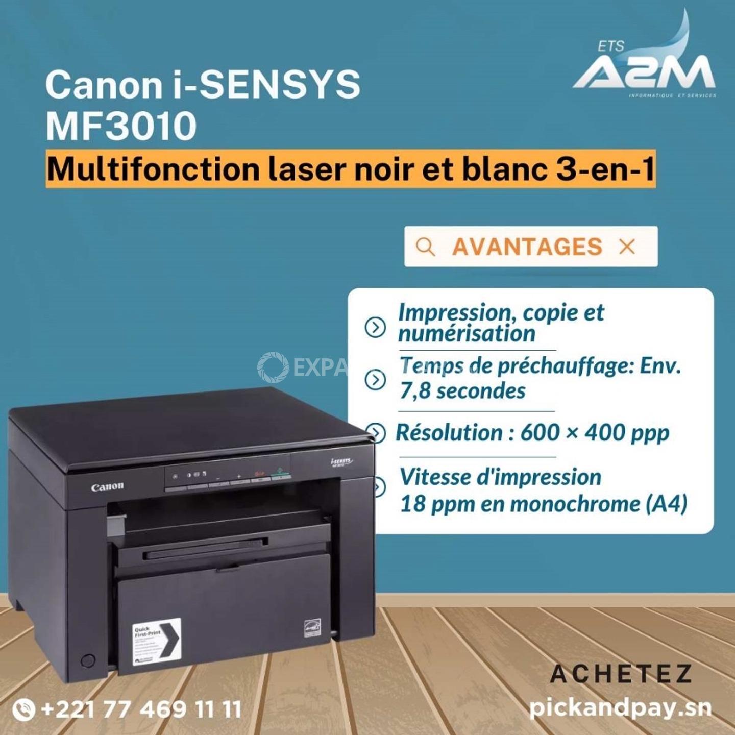 Canon Imprimante Laser Multifonction i-SENSYS MF3010 – Copie