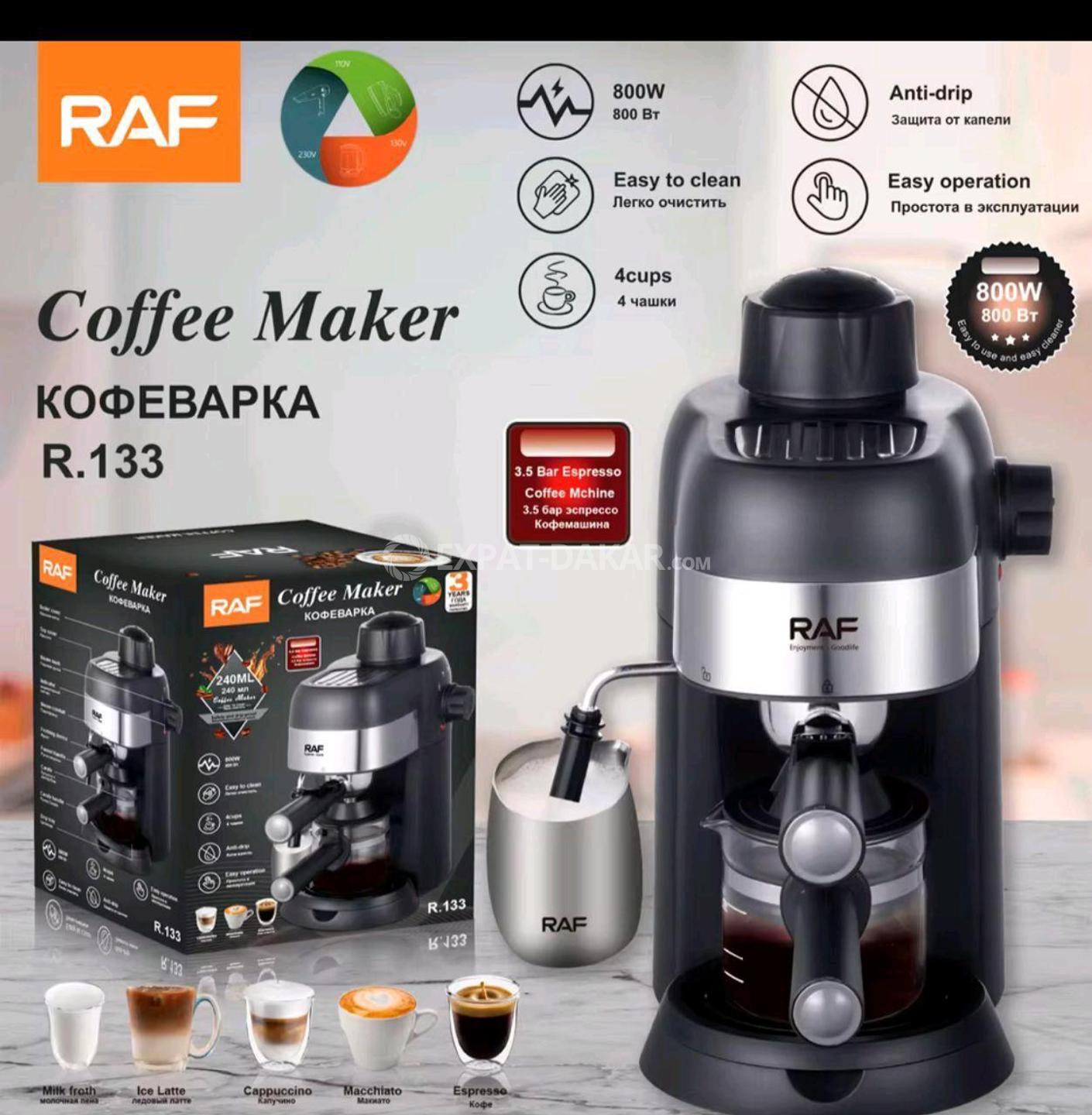 RAF R.133 cafetière expresso 4 tasses 800W anti-goutte