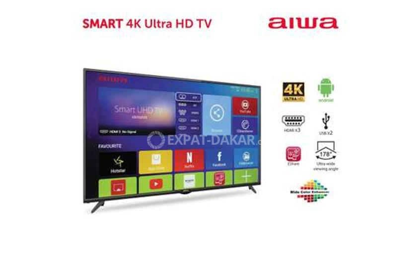 Smart tv aiwa 55 pouce 4K Nord foire ExpatDakar