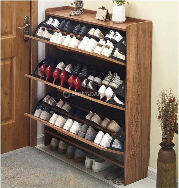 Organisateur à Chaussures Pliable Avec Couvercle Transparent Et Poignée - 6 Compartiments Réglables Pour Placard, Entrée, Dortoir
