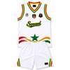 Officiel Sénégal ensemble basket blanc taille L thumb 0