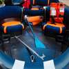 Bateau gonflable 4 places bleu-orange avec rames et gilets thumb 3
