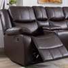 Salon en cuir 5 places avec fauteuils inclinables thumb 6