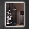 Miroir lumineux LED  avec horloge digitale thumb 12
