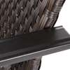 Set de six fauteuils de jardin en rotin synthétique thumb 4