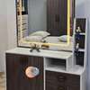 CHAMBRE A COUCHER ARMOIRE 6BATTANTS 6PIECES MARRON GRIS ANKA thumb 4