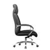 Fauteuil bureau cuir noir ergonomique réglable thumb 2