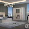 MC620 ensemble chambre moderne blanc et doré thumb 4