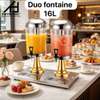 Distributeur à jus inox 8L avec robinet et plateau thumb 1