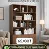 Bibliothèque moderne bois foncé thumb 0