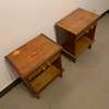 DEUX TABLES de CHEVET en BOIS BRUT thumb 1