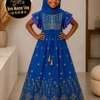 Robe coton inde avec foulard pour enfants thumb 3