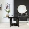Table extensible bois noir design moderne 6-10 places thumb 0