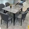 Ensemble table marbre + 6 chaises matelassées 2024 thumb 0