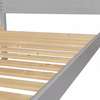 Lit superposé gris enfants 2 couchages solide bois thumb 6