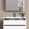 Meuble salle de bain miroir robinet noir thumb 0