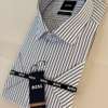 Boss chemise rayée fines rayures blanc thumb 2