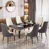 Ensemble table marbre + 6 chaises matelassées 2024 thumb 3