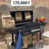 Barbecue charbon mobile avec couvercle ventilé et étagères thumb 6