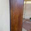 Armoire bois massif marron foncé 2 portes spacieuse thumb 2