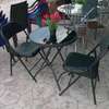 Table tête à tête avec 2 chaises pliables thumb 2