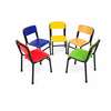 Chaise semi-métallique colorée école/bureau thumb 1