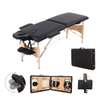 Table de massage pliante bois noir avec appui-tête thumb 2