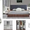 CHAMBRE A COUCHER 6BATTANTS 4PIECES BLANC MARRON ROUND thumb 1