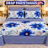 Drap pakistanais 100% coton double motif floral thumb 9