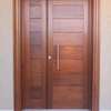 Porte bois rouge massif thumb 2