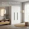 Armoire 3 portes blanche avec espaces de rangement thumb 0