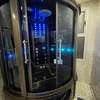 Cabine douche spa multifonction LED hydrojets noir thumb 4