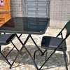 Table tête à tête avec 2 chaises pliables thumb 1