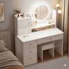 Coiffeuse Blanche Moderne avec Miroir LED thumb 1