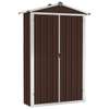 Abri de jardin Marron 116x45x175 cm Métal galvanisé thumb 0
